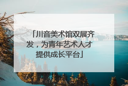 川音美术馆双展齐发，为青年艺术人才提供成长平台