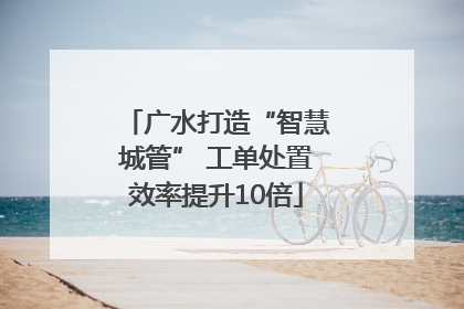 广水打造“智慧城管” 工单处置效率提升10倍