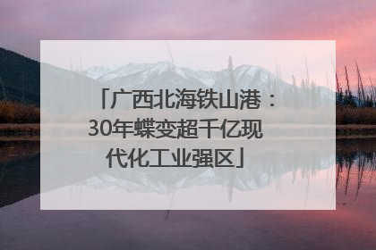 广西北海铁山港：30年蝶变超千亿现代化工业强区