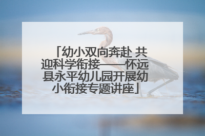 幼小双向奔赴 共迎科学衔接——怀远县永平幼儿园开展幼小衔接专题讲座