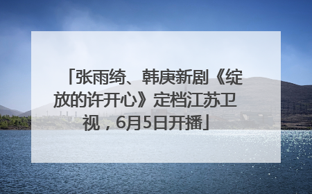 张雨绮、韩庚新剧《绽放的许开心》定档江苏卫视，6月5日开播