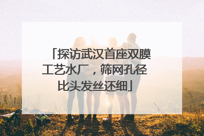 探访武汉首座双膜工艺水厂，筛网孔径比头发丝还细