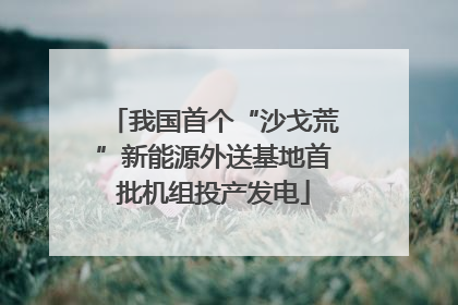 我国首个“沙戈荒”新能源外送基地首批机组投产发电