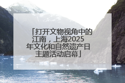打开文物视角中的江南，上海2025年文化和自然遗产日主题活动启幕