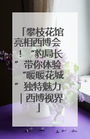 攀枝花馆亮相西博会！“豹局长”带你体验“暖暖花城”独特魅力｜西博视界