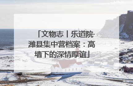 文物志丨乐道院·潍县集中营档案：高墙下的深情厚谊