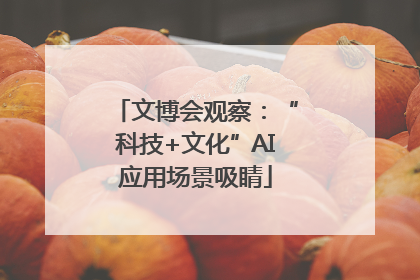 文博会观察：“科技+文化”AI应用场景吸睛