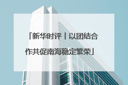 新华时评丨以团结合作共促南海稳定繁荣