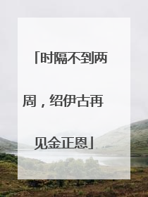 时隔不到两周，绍伊古再见金正恩