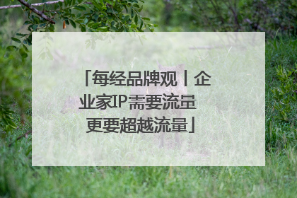 每经品牌观丨企业家IP需要流量 更要超越流量