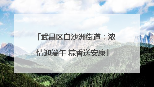 武昌区白沙洲街道：浓情迎端午 粽香送安康