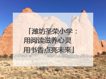 潍坊圣荣小学：用阅读滋养心灵 用书香点亮未来