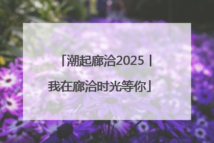 潮起廊洽2025丨我在廊洽时光等你