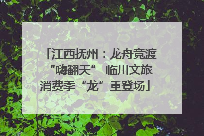 江西抚州：龙舟竞渡“嗨翻天” 临川文旅消费季“龙”重登场