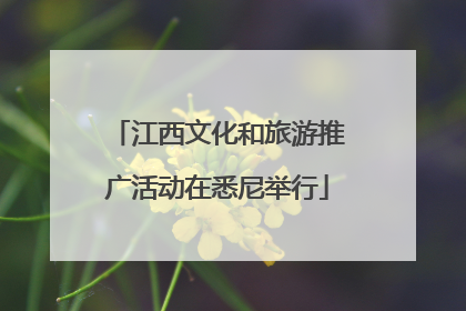 江西文化和旅游推广活动在悉尼举行