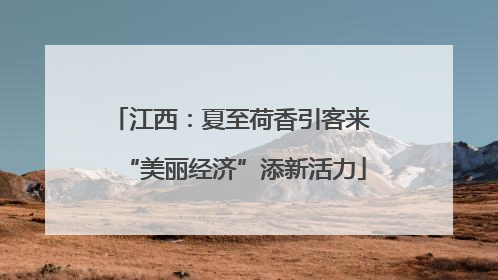 江西：夏至荷香引客来 “美丽经济”添新活力