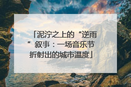 泥泞之上的“逆雨”叙事：一场音乐节折射出的城市温度