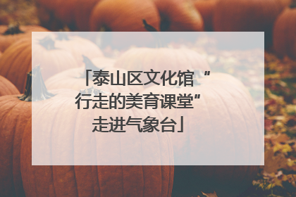 泰山区文化馆“行走的美育课堂”走进气象台
