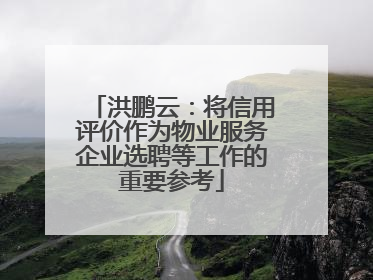 洪鹏云：将信用评价作为物业服务企业选聘等工作的重要参考