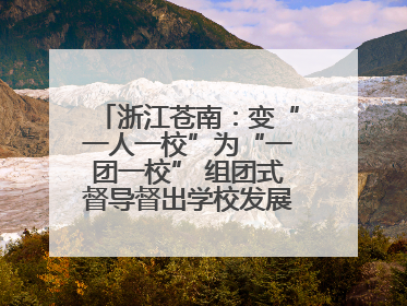 浙江苍南：变“一人一校”为“一团一校” 组团式督导督出学校发展加速度