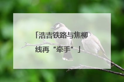 浩吉铁路与焦柳线再“牵手”