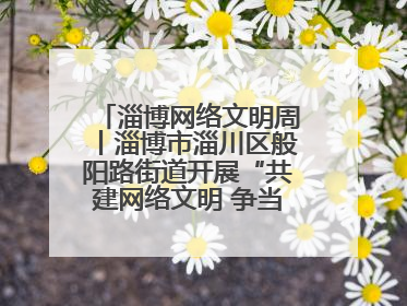 淄博网络文明周丨淄博市淄川区般阳路街道开展“共建网络文明 争当般阳好网民”主题宣讲活动