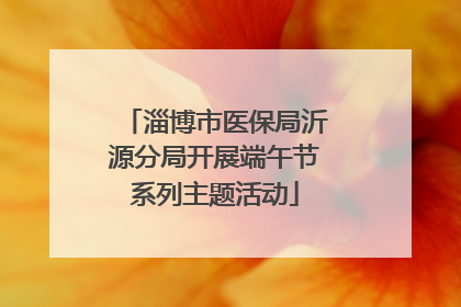 淄博市医保局沂源分局开展端午节系列主题活动