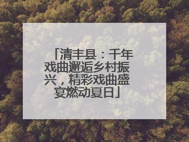 清丰县：千年戏曲邂逅乡村振兴，精彩戏曲盛宴燃动夏日