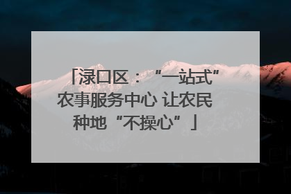 渌口区：“一站式”农事服务中心 让农民种地“不操心”