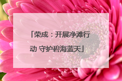 荣成：开展净滩行动 守护碧海蓝天