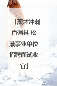 聚才冲刺百强县 松滋事业单位招聘面试收官
