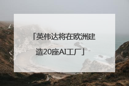 英伟达将在欧洲建造20座AI工厂