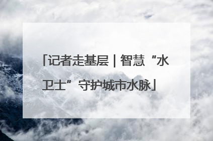 记者走基层｜智慧“水卫士”守护城市水脉