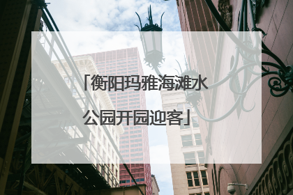 衡阳玛雅海滩水公园开园迎客
