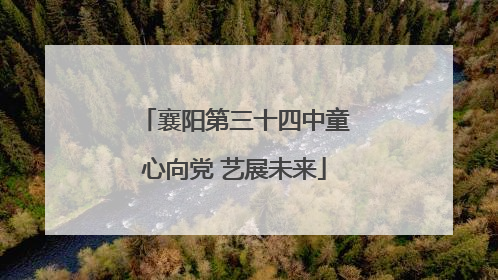 襄阳第三十四中童心向党 艺展未来