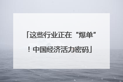 这些行业正在“爆单”！中国经济活力密码