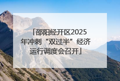 邵阳经开区2025年冲刺“双过半”经济运行调度会召开