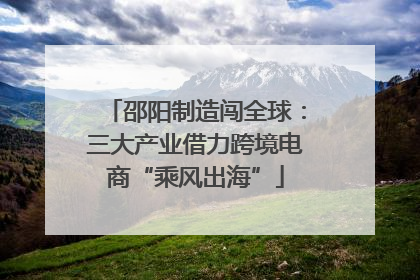 邵阳制造闯全球：三大产业借力跨境电商“乘风出海”