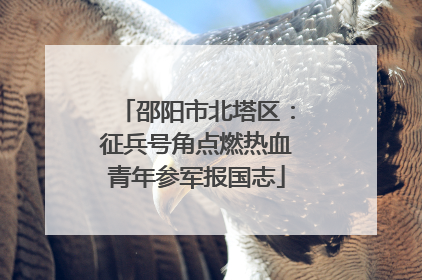邵阳市北塔区：征兵号角点燃热血青年参军报国志