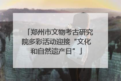 郑州市文物考古研究院多彩活动迎接“文化和自然遗产日”