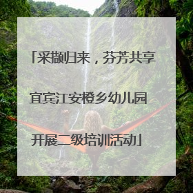 采撷归来，芬芳共享 宜宾江安橙乡幼儿园开展二级培训活动