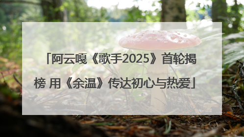 阿云嘎《歌手2025》首轮揭榜 用《余温》传达初心与热爱
