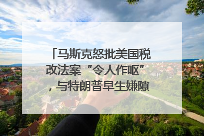 马斯克怒批美国税改法案“令人作呕”，与特朗普早生嫌隙？｜国际识局