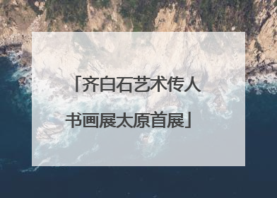 齐白石艺术传人书画展太原首展