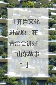 齐鲁文化进高原：在青洽会讲好“山东故事”