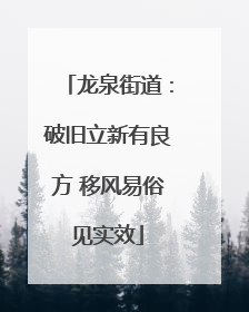 龙泉街道：破旧立新有良方 移风易俗见实效