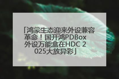 鸿蒙生态迎来外设兼容革命！国开鸿PDBox外设万能盒在HDC 2025大放异彩