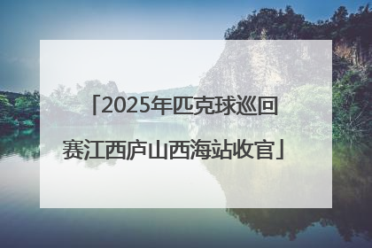 2025年匹克球巡回赛江西庐山西海站收官