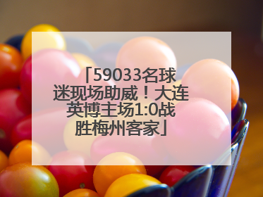 59033名球迷现场助威！大连英博主场1:0战胜梅州客家