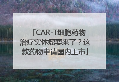 CAR-T细胞药物治疗实体瘤要来了？这款药物申请国内上市